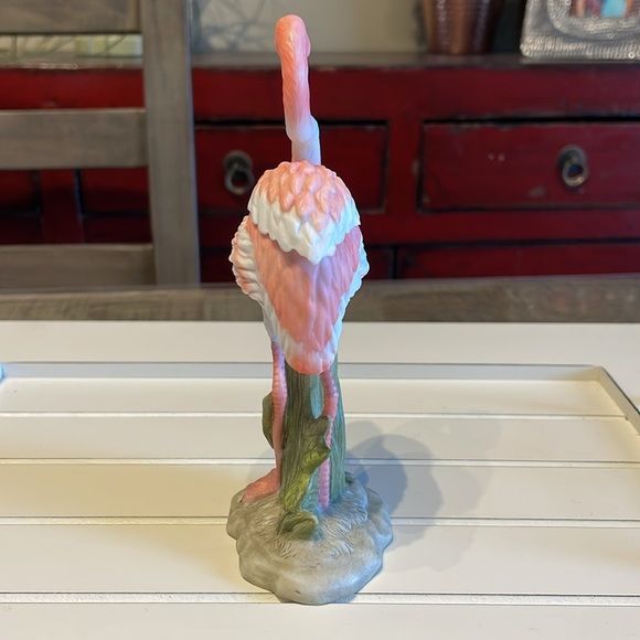 Vtg hand painted pink flamingo figurine by Lefton China  marked #06310. 1987 - Picture 4 of 8